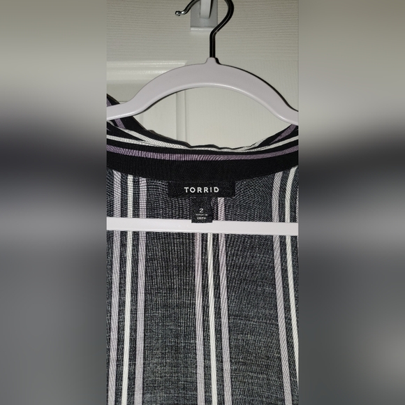 Torrid EUC Striped Duster Sz 2 (18/20) - Picture 2 of 3